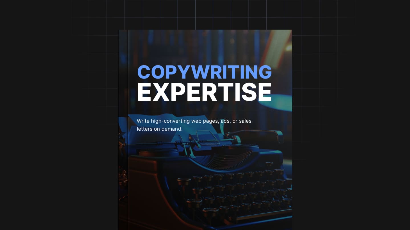 Copywriting Expertise free ebook or guide cover