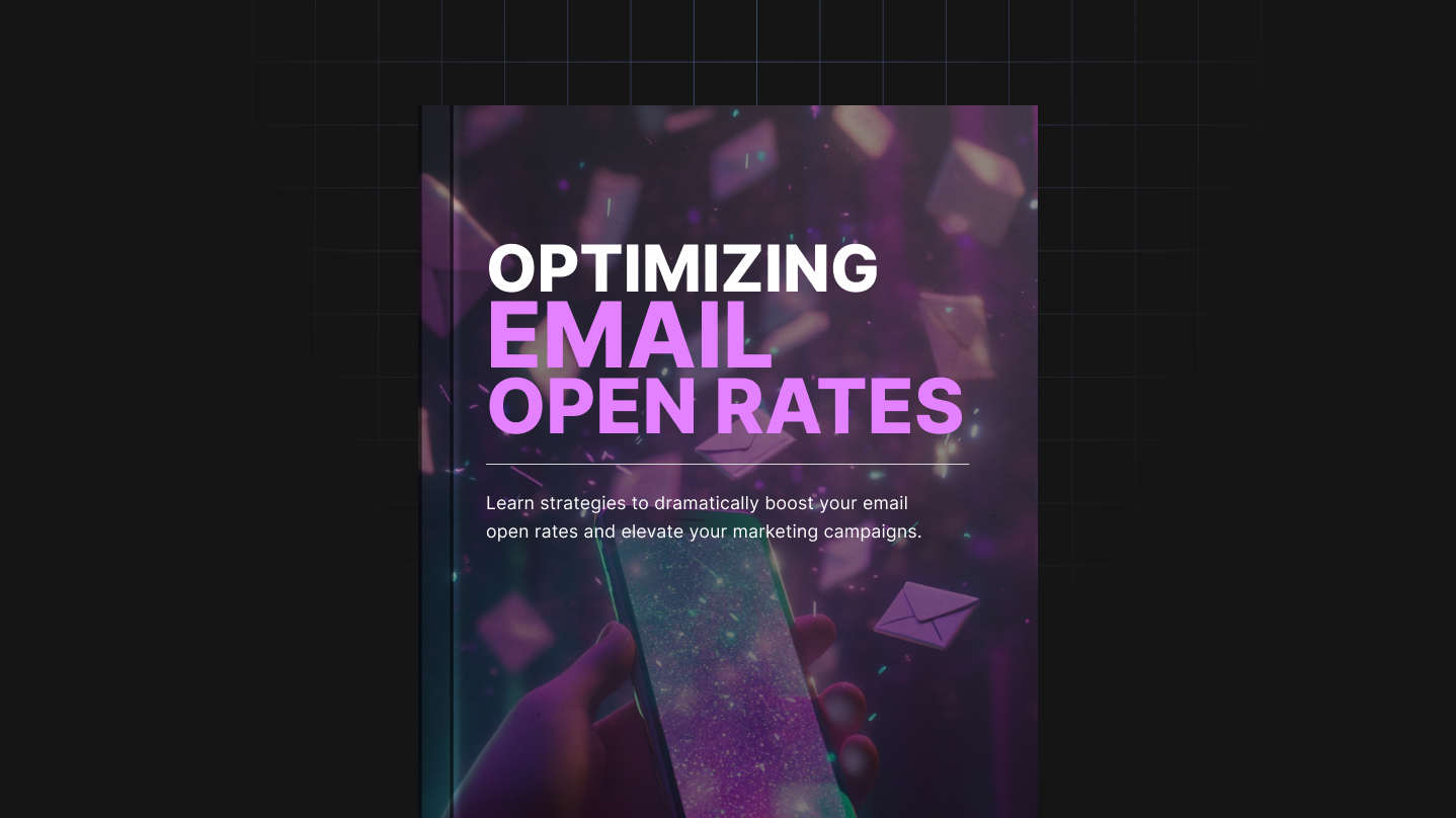 Optimizing Email Open Rates free ebook or guide cover