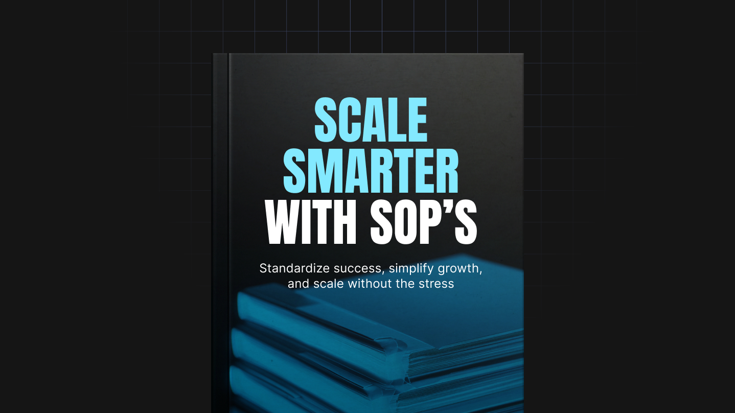 Scale Smarter with SOPs free ebook or guide cover