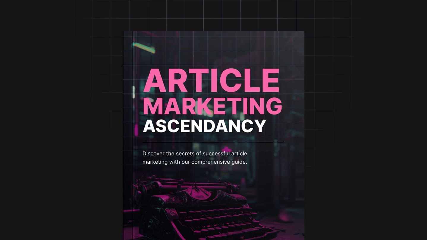Article Marketing Ascendancy cover