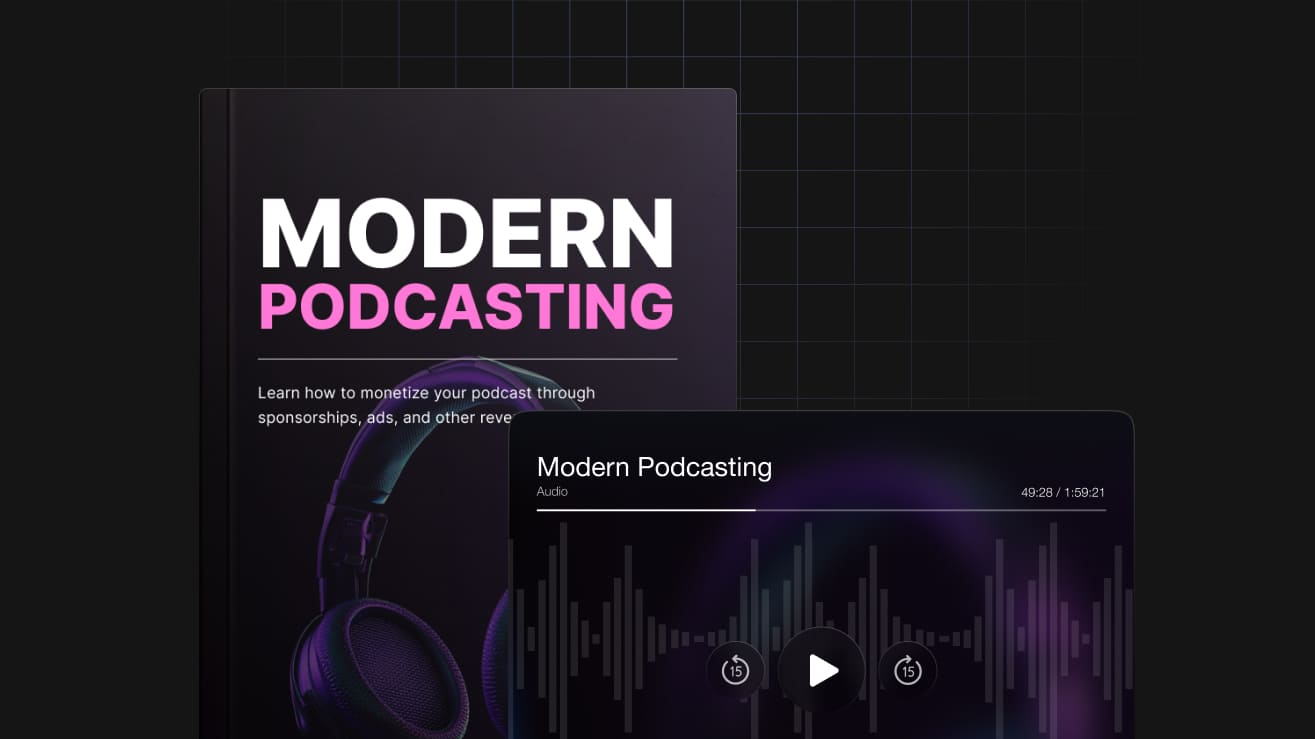 Modern Podcasting free ebook or guide cover