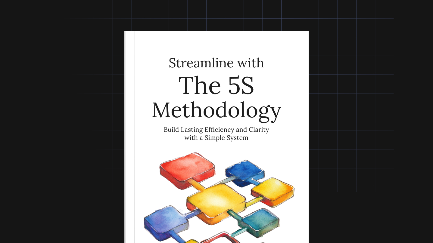 Streamline with the 5S Methodology free ebook or guide cover